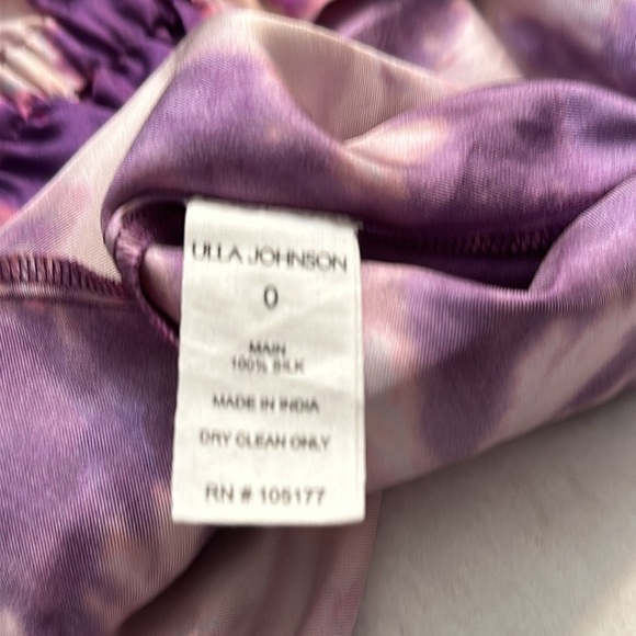 Ulla Johnson Purple and Cream Wide Leg Pants - Picture 7 of 7